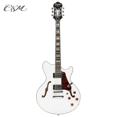 C&amp;M Hollow Body Guitar CH752-WH